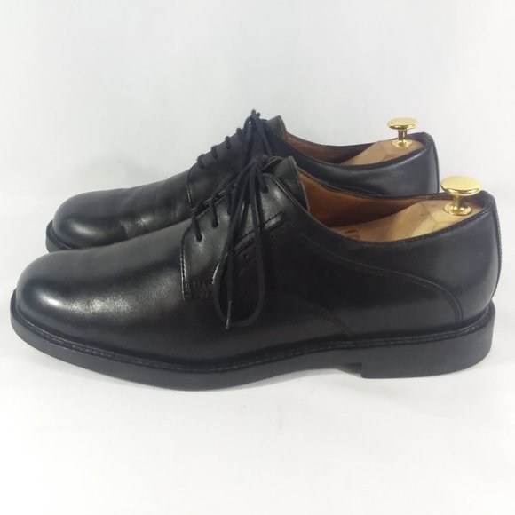 J. Murphy Black Leather Plain Toe Derby Mens 11M main image 6